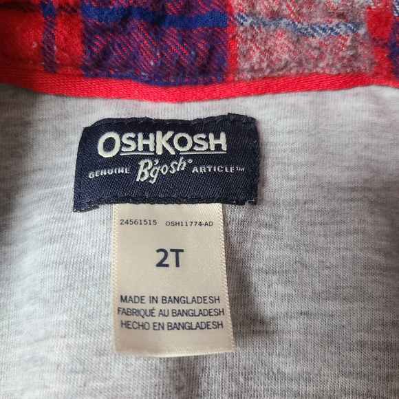 🔴5 /$10 Oshkosh plaid flannel shirt - Picture 4 of 5